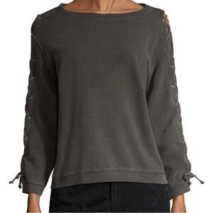 RtA Charcoal Textured Sweatshirt